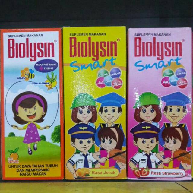 Biolysin Smart Vitamin Anak Penambah Nafsu Makan Dan Nutrisi Otak