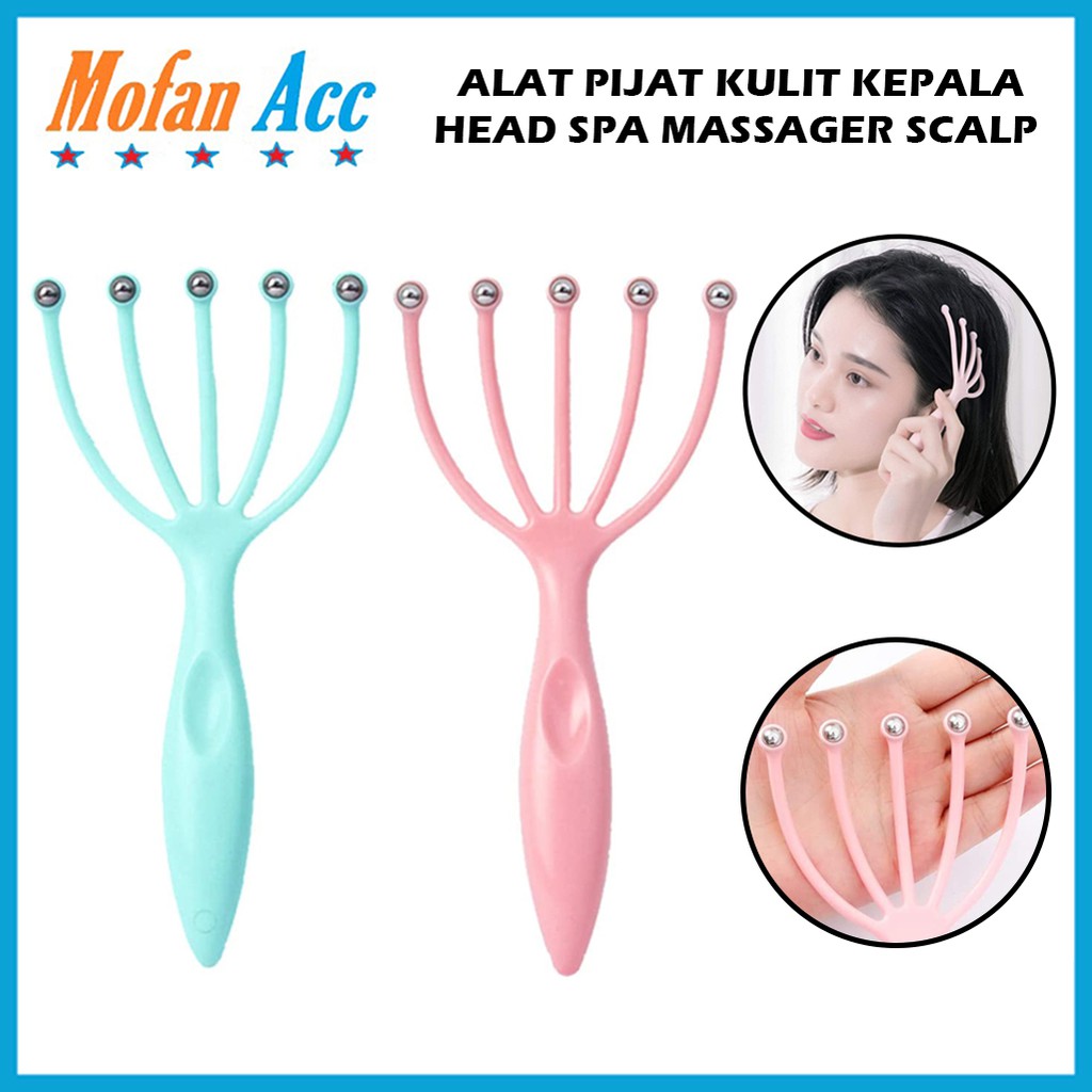 Jual Bokoma Alat Pijat Kepala Head Spa Massager Scalp Refleksi Pemijat Kepala Plastik Manual 6053