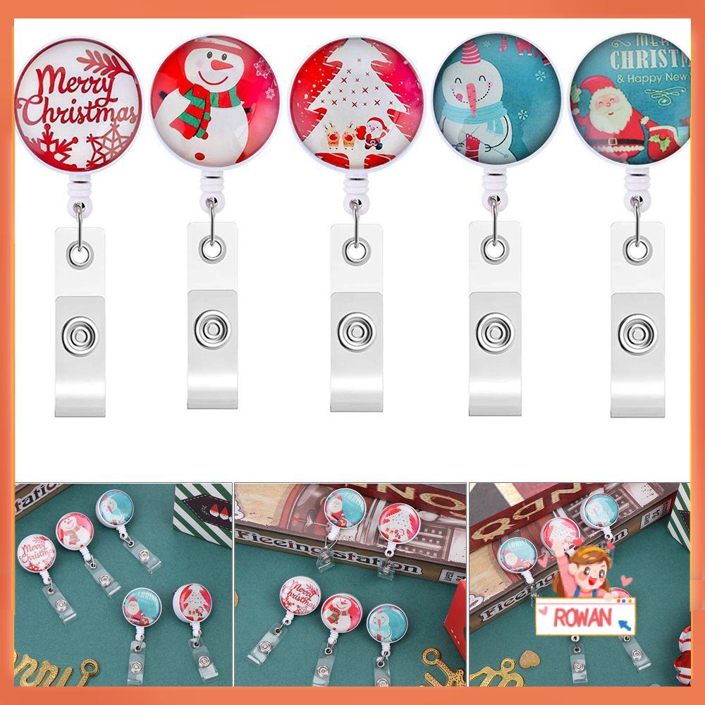 R-flower 1pc Tali Lanyard Holder Kartu Identitas Motif Bunga Warna-Warni Anti Hilang