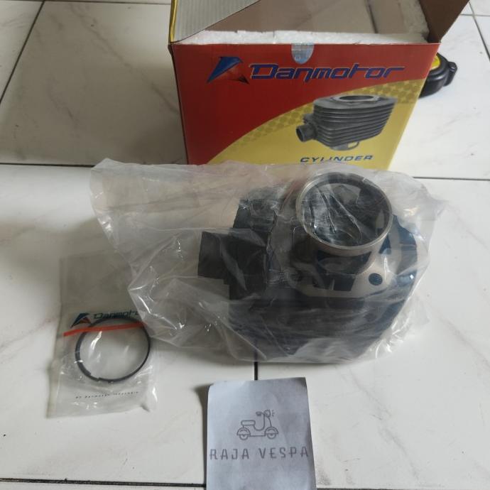 Blok seher / Blok Silinder Cylinder Lubang 5 Vespa Danmotor ---READY---