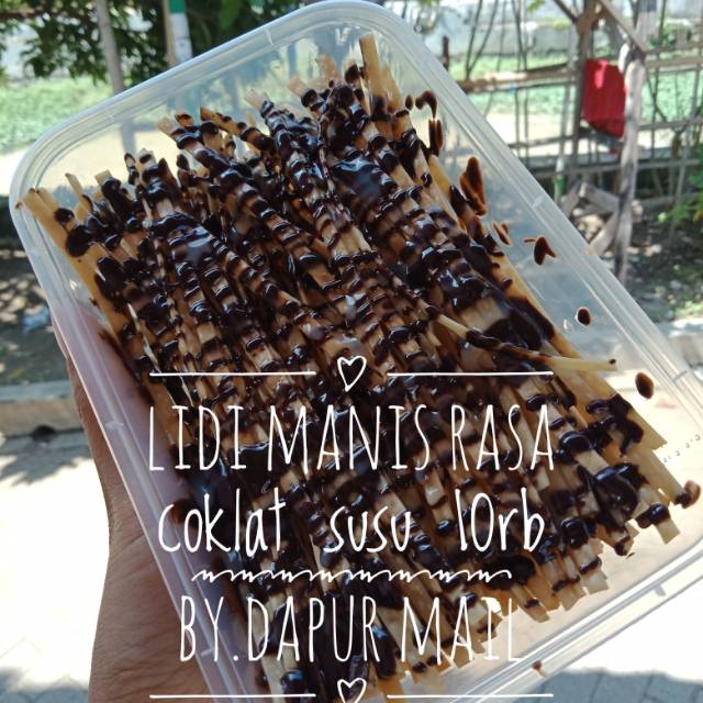 

LIDI MANIS (coklat & susu boleh di pisah)
