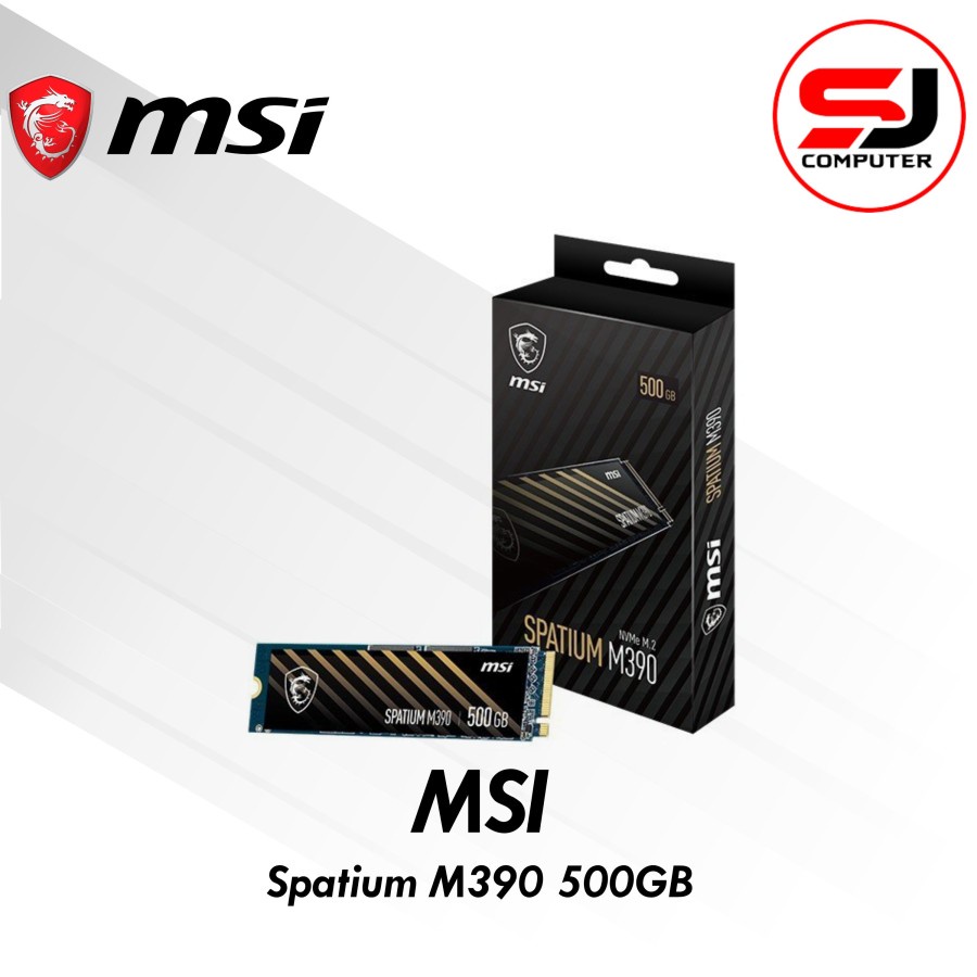 SSD MSI SPATIUM M390 500GB NVMe PCIe Gen3x4 M.2 2280