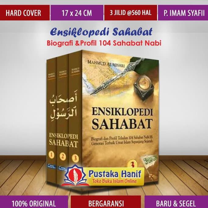 Dijual Buku Ensiklopedi Sahabat - Biografi 104 Sahabat Nabi Lengkap 3 Jilid Terlaris
