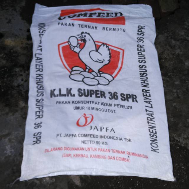 Karung Bekas Pakan Konsentrat 50kg