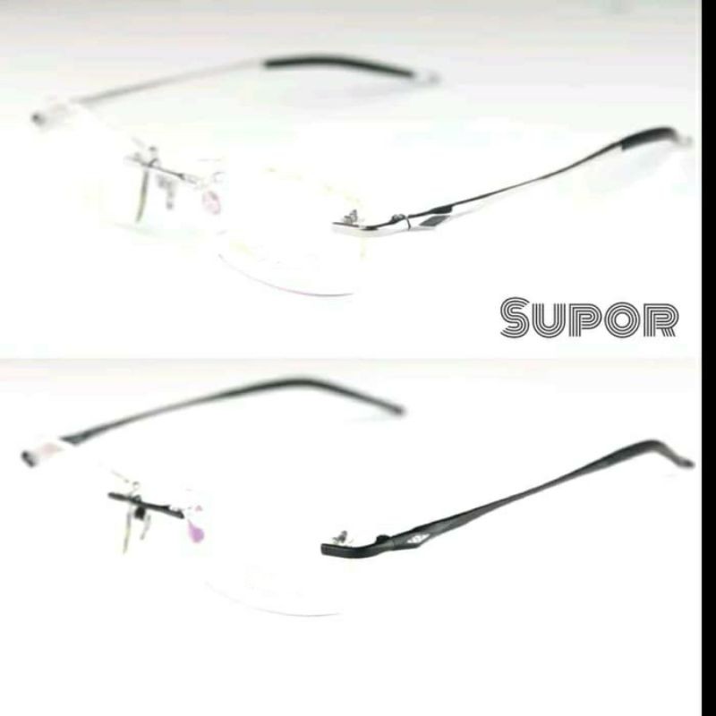 FL7 FRAME kacamata minus Pria frameless rimless titanium sport kaca mata minus progresif bor