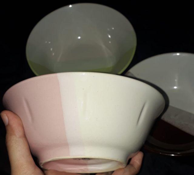 Mangkok Keramik Two Tone Murah