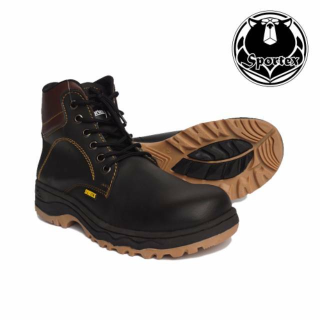 Safety Shoes Pria Ujung Besi Type LX by ORIGINAL SPORTEX Sol MX
