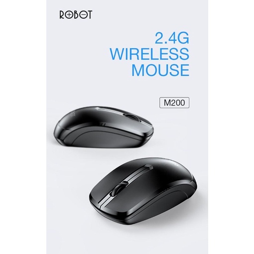 PROMO MOUSE ROBOT M200 / M205 WIRELESS 2.4G FOR PC LAPTOP KOMPUTER DESIGN ERGONOMIC