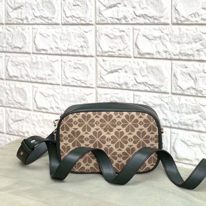 Jual Kate Spade Flower Coated Canvas Medium Camera Bag Natural Multi
