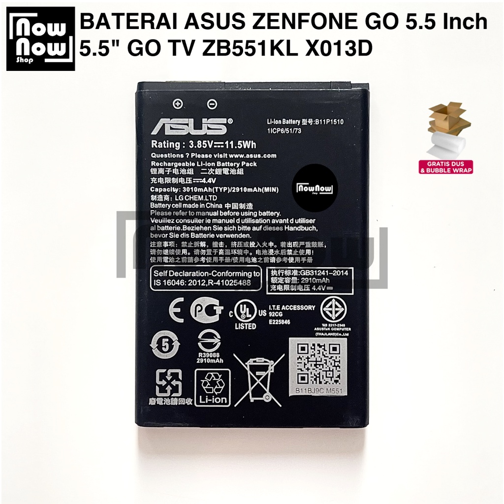 Baterai Asus Zenfone GO 5.5 Inch 5.5&quot; GO TV ZB551KL X013D B11P1510 Original Batre Batrai Battery Zenphone HP