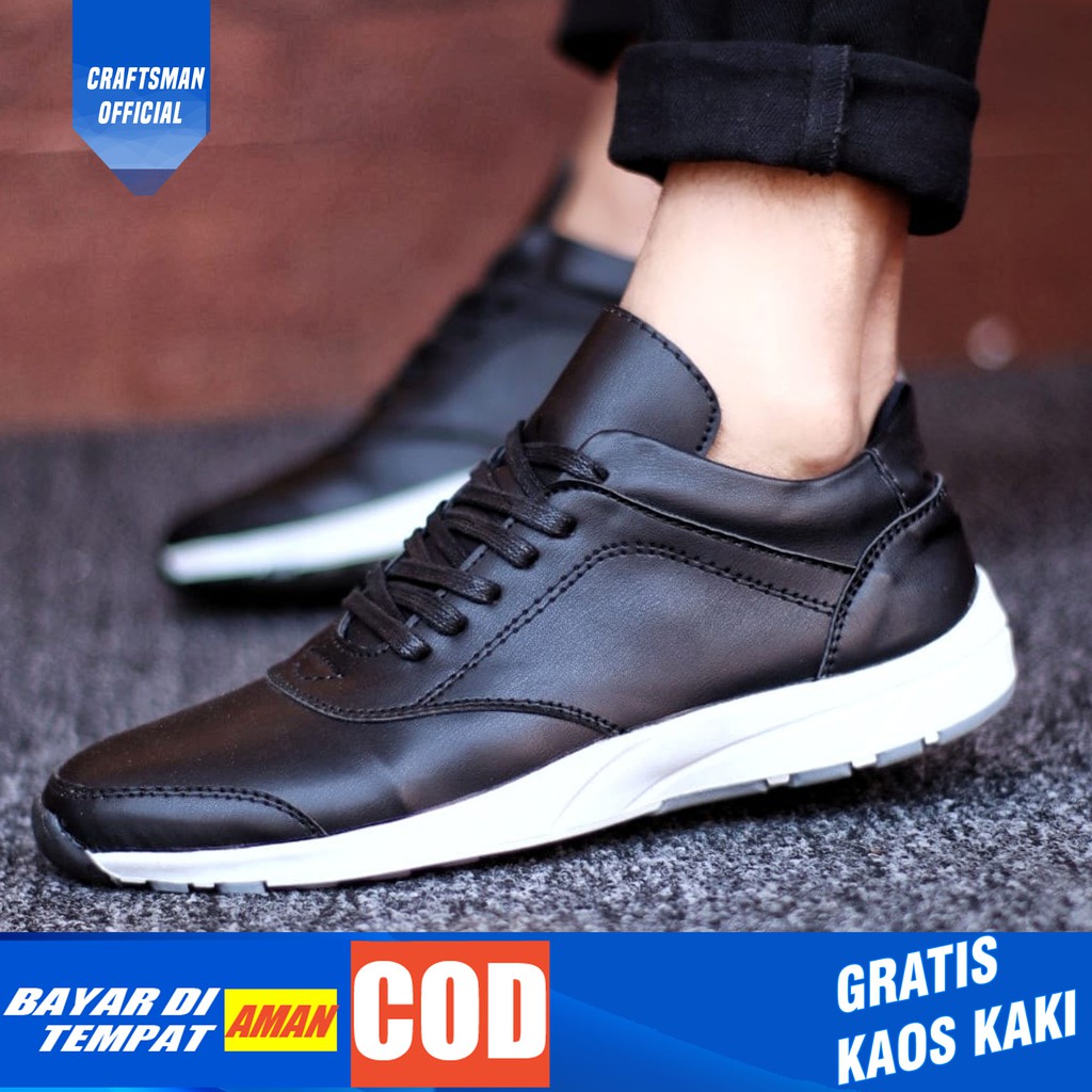 CRAFTS X MOGIL Sepatu Sneaker Pria Sepatu Pria Casual Sepatu Cowok/Cowo Sepatu Sneakers Ori Keren Sepatu Kasual Running Kerja Kuliah Gaya Santai Keren Kekinian