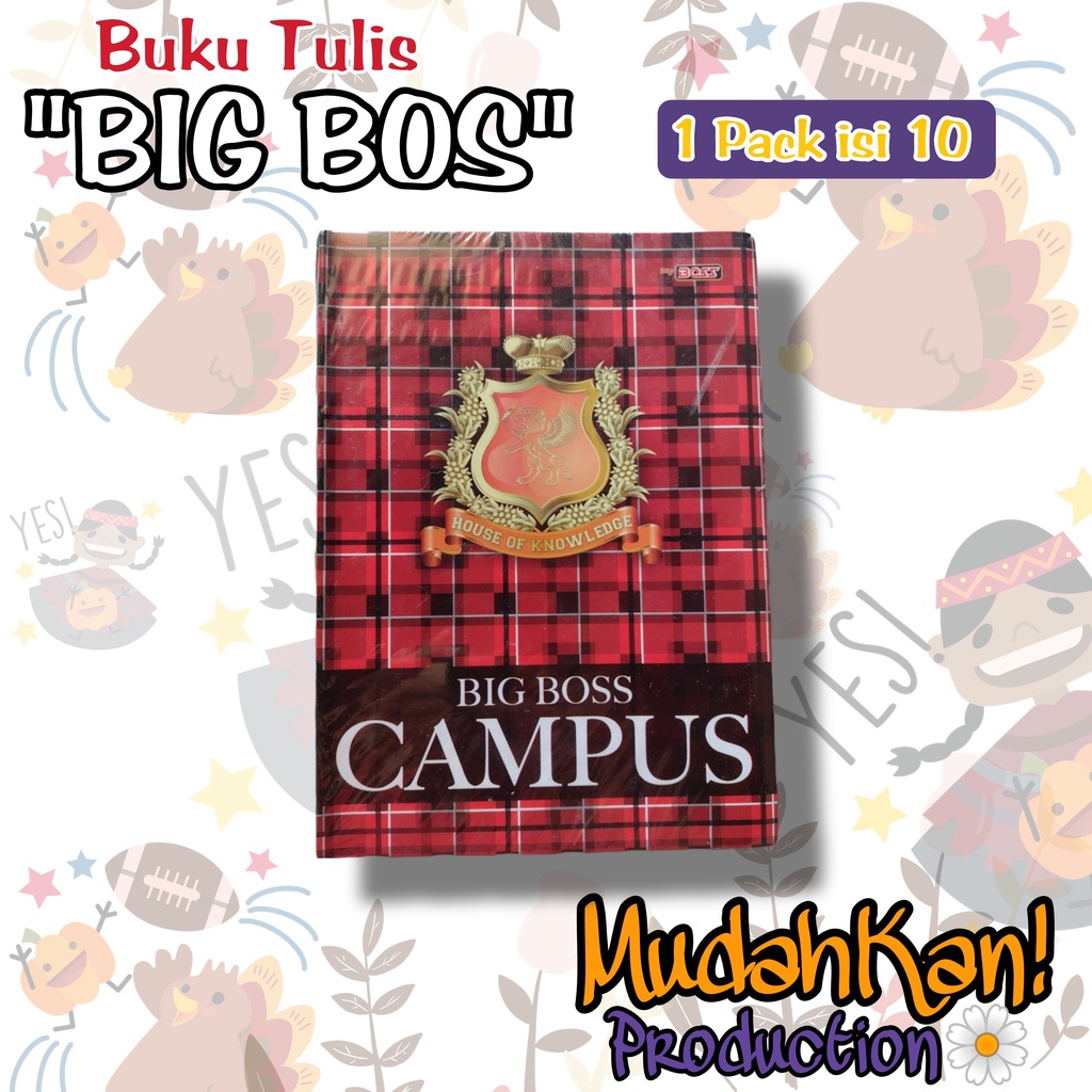 

BIG BOSS Buku Tulis / Big Boss Campus / Buku Tulis Besar / Buku Tulis isi 36 / Buku Tulis / 1 Box isi 10 pcs