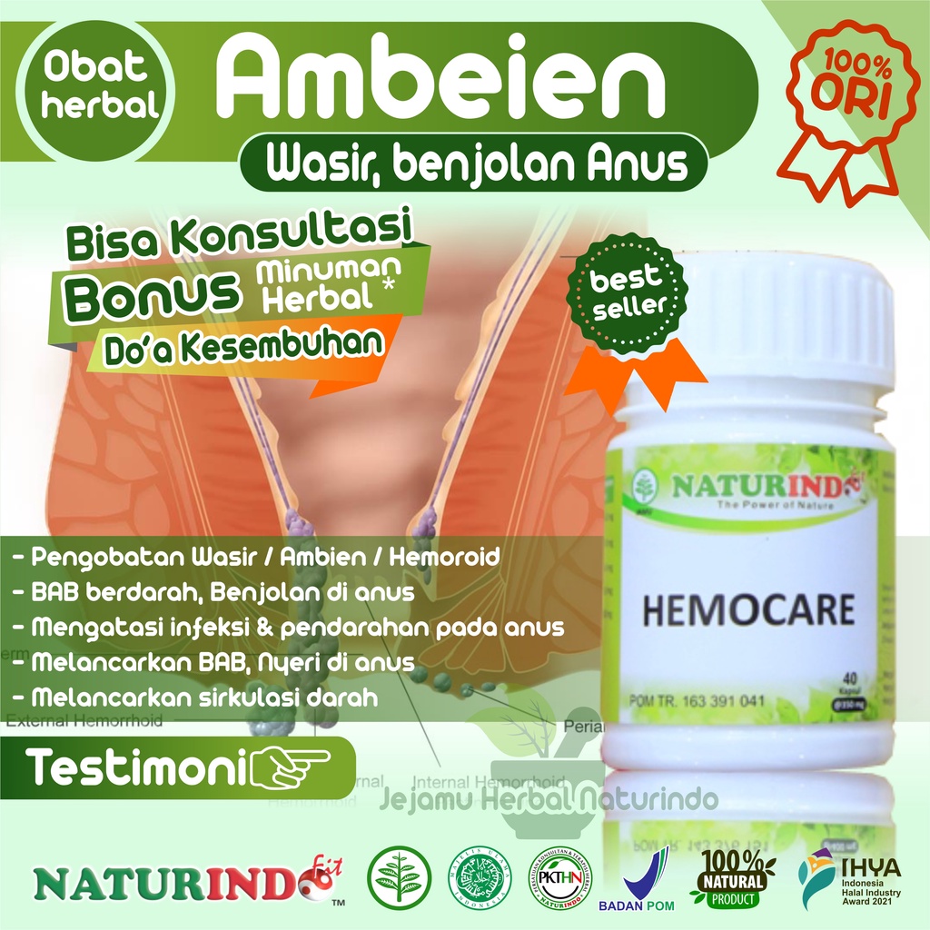 Jual Obat Wasir Ambeien Ambeyen Paling Ampuh Stadium 1 2 3 4 Tanpa ...