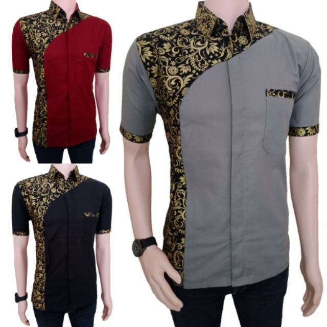 NEW ARRIVAL DISTRO BATIK PRIA BORDIR SOGAN HRB026 BATIKAF 