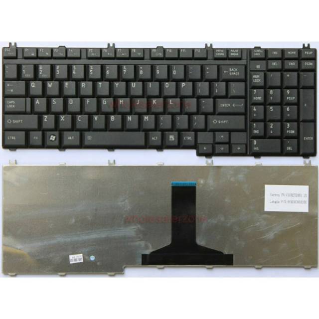 Keyboard Laptop Toshiba A500  A505 L350 L355 L500 L505 L550 L555 P300 P500, P505 Qosmio G50 Black