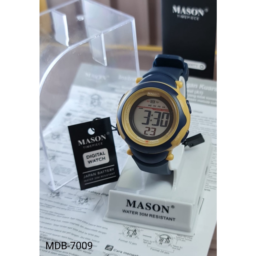 Jam Tangan Wanita H7404M Digital Tali Rubber Tanggal Aktif Free Box &amp; Baterai