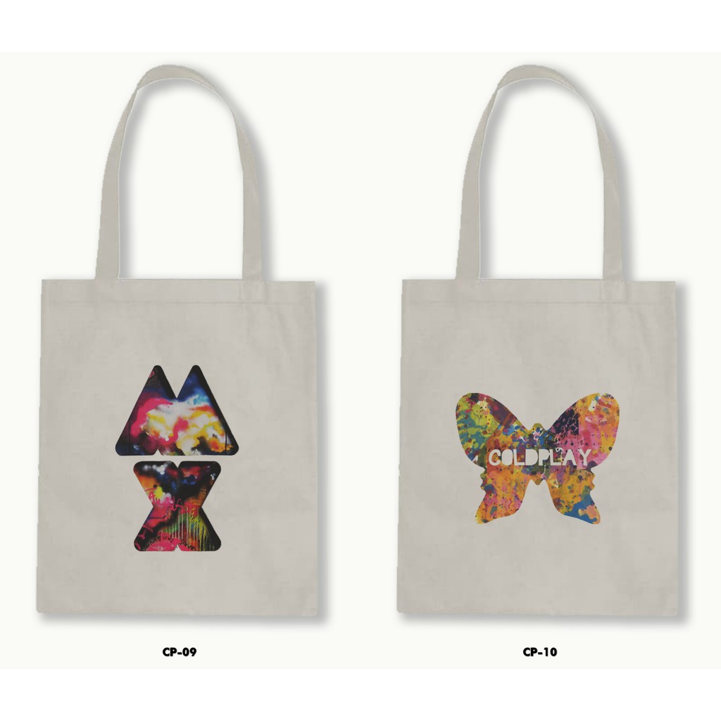 TOTE BAG BLACU - COLDPLAY