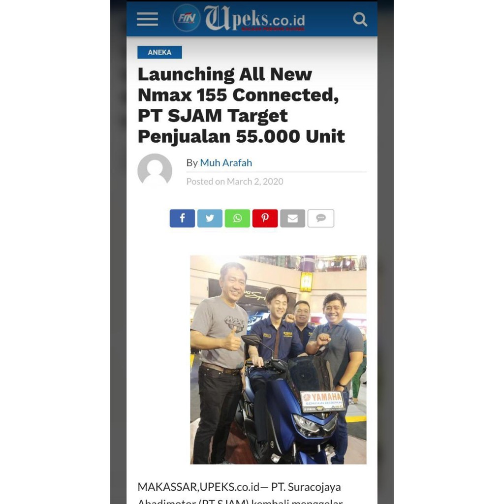 KEMEJA FORMAL YAMAHA ALL NEW NMAX LENGAN PANJANG