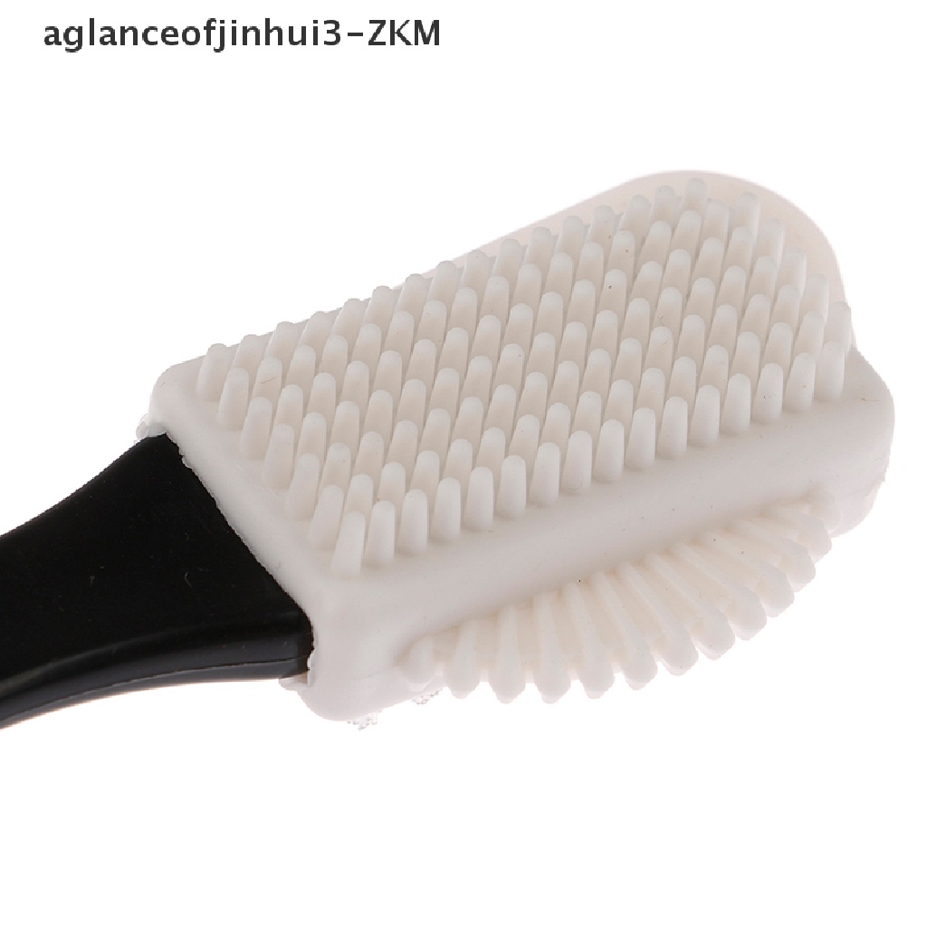 [AGID] 1PcsBlack 3 Side Cleaning Brush Suede Nubuck Boot Shoes S Shape Shoe Cleaner  [zkm]