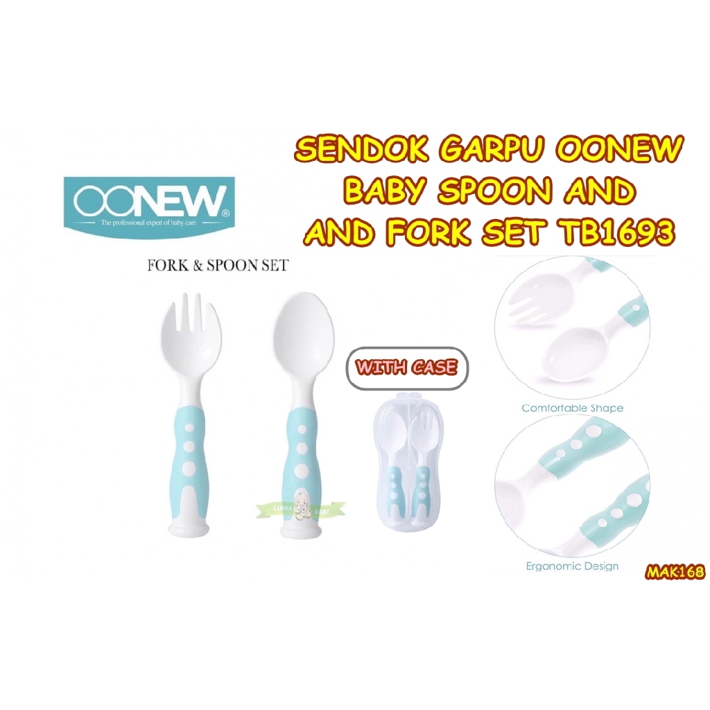 MAK168 SENDOK GARPU OONEW BABY SPOON AND FORK SET TB1693