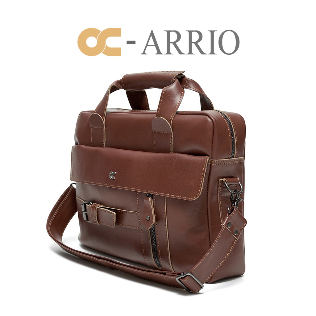 TAS KULIT PRIA/ TAS LAPTOP KULIT ORIGINAL OC-ARRIO