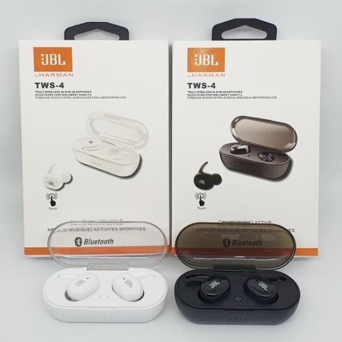 Headset Bluetooth Jbl Original By Harman Tws-4 Clearsale.Id