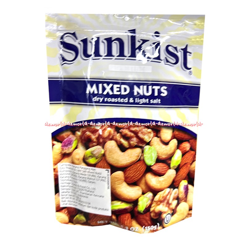 Sunkist Mixed Nuts 150gr Dry Roasted &amp; Light Salt Sun Kist Kacang Campur Panggang Bakar Asin Sunkis Mix Nut Dri Rost