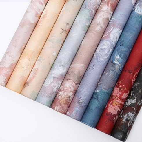 Vintage Floral Paper Wrap Kertas Bunga Kertas Kado Bungkusan Bunga Cellophane Flower Wrapping Buket Bunga / Flower Wrapping / Cellophane / Wrap / Kertas Bunga / Kertas Kado / Flower Paper / Kertas Grosir / Kertas Import / Kertas Cellophane / Florist / Buk