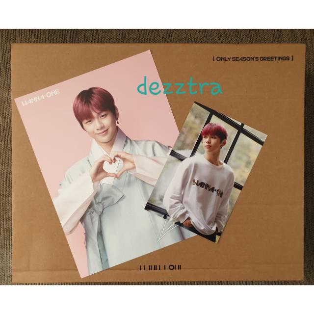 Kang Daniel - Greeting Card + Photo Print - Wanna One Season Greetings