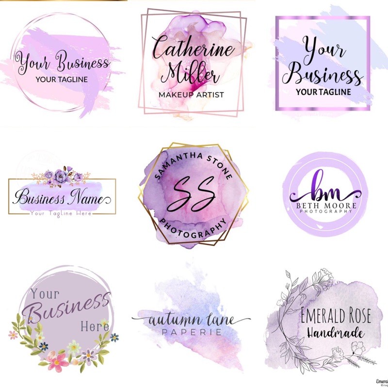 (DRAN LILAC LOGO) JASA BIKIN DESAIN LOGO OLSHOP LOGO BISNIS TERMURAH