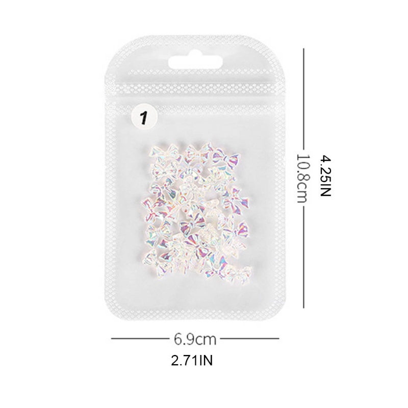 Siy 30pcs Pita Kupukupu 3d Bahan Resin Untuk Dekorasi Nail Art Charms