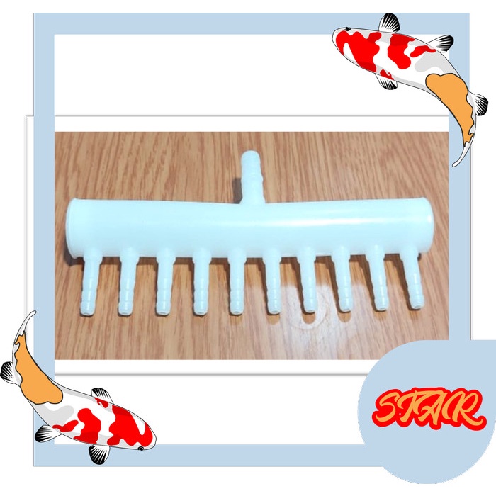 MANIFOLD 10 CABANG putih pembagi udara aerator LP