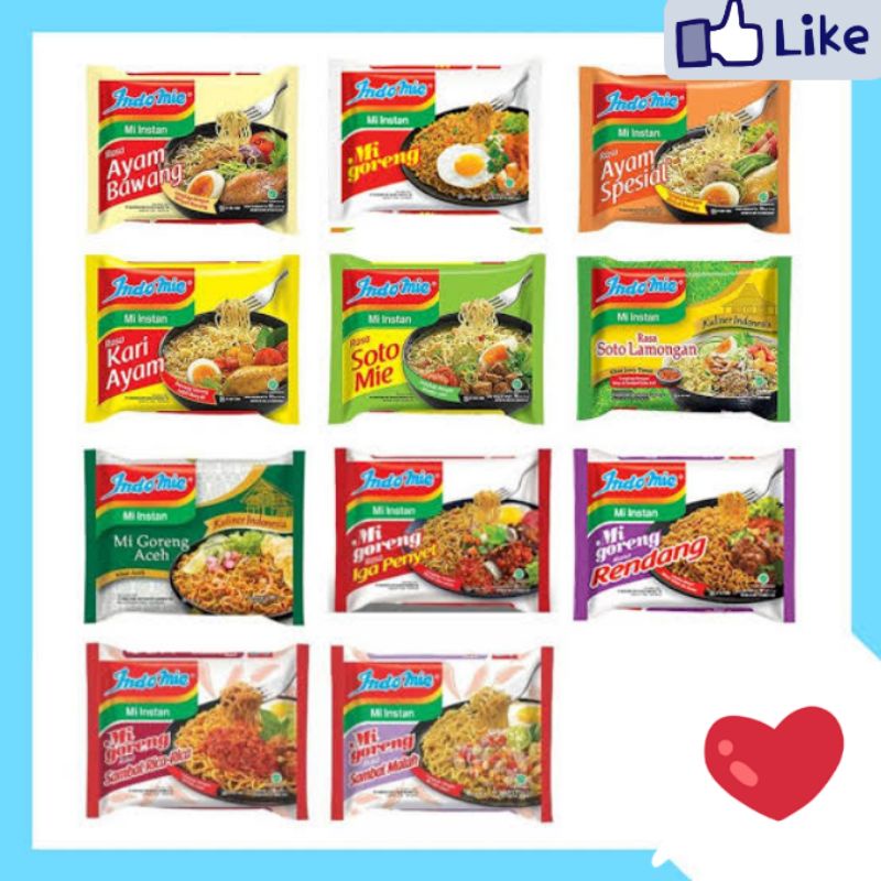 No Diet - Indomie Mie Instan all Varian Rasa Harga Ecer