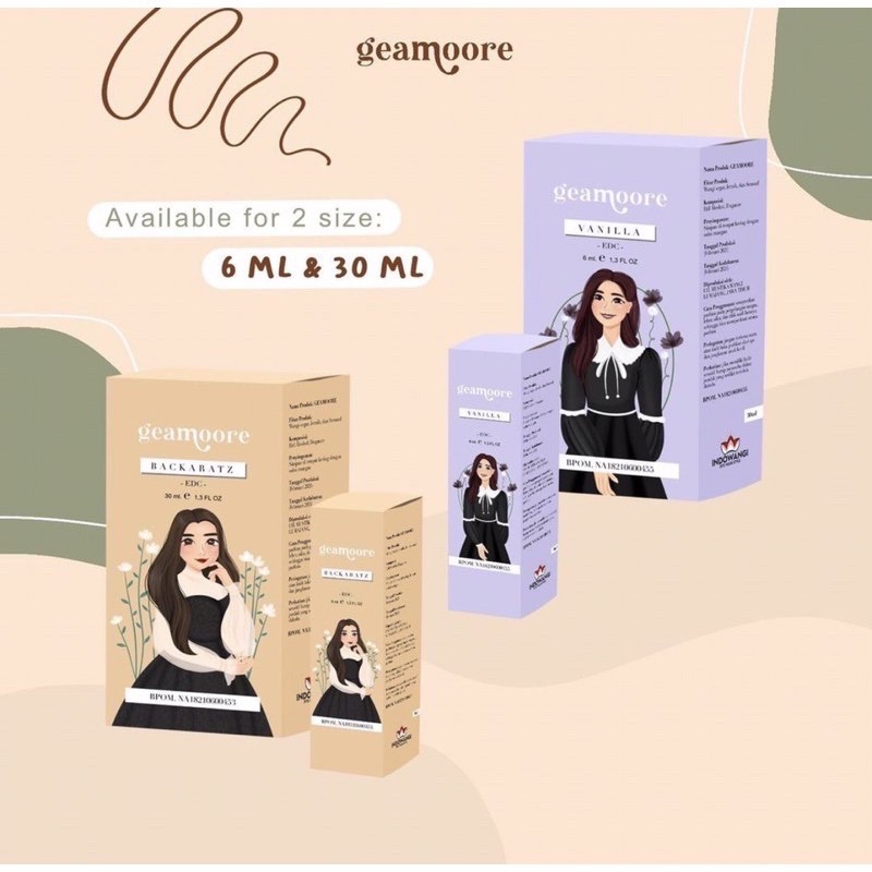 (FREE GIFT) PARFUM GEAMOORE 6ML BPOM INSPIRED PARFUM