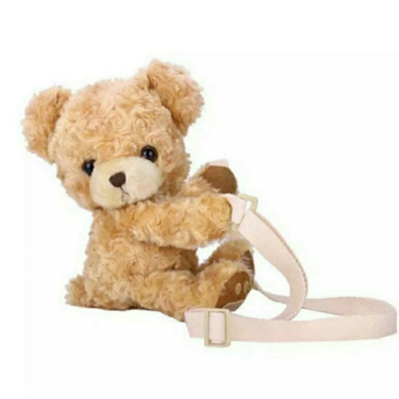 dem_sare / DS1152 Tas Selempang Wanita Boneka Beruang Merangkul Tas Selempang Bulu beruang tas bulu termurah