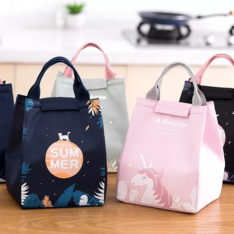 Lunch Bag Unicorn dan Navy theme/Tas bekal anak ukuran 18x15x24cm