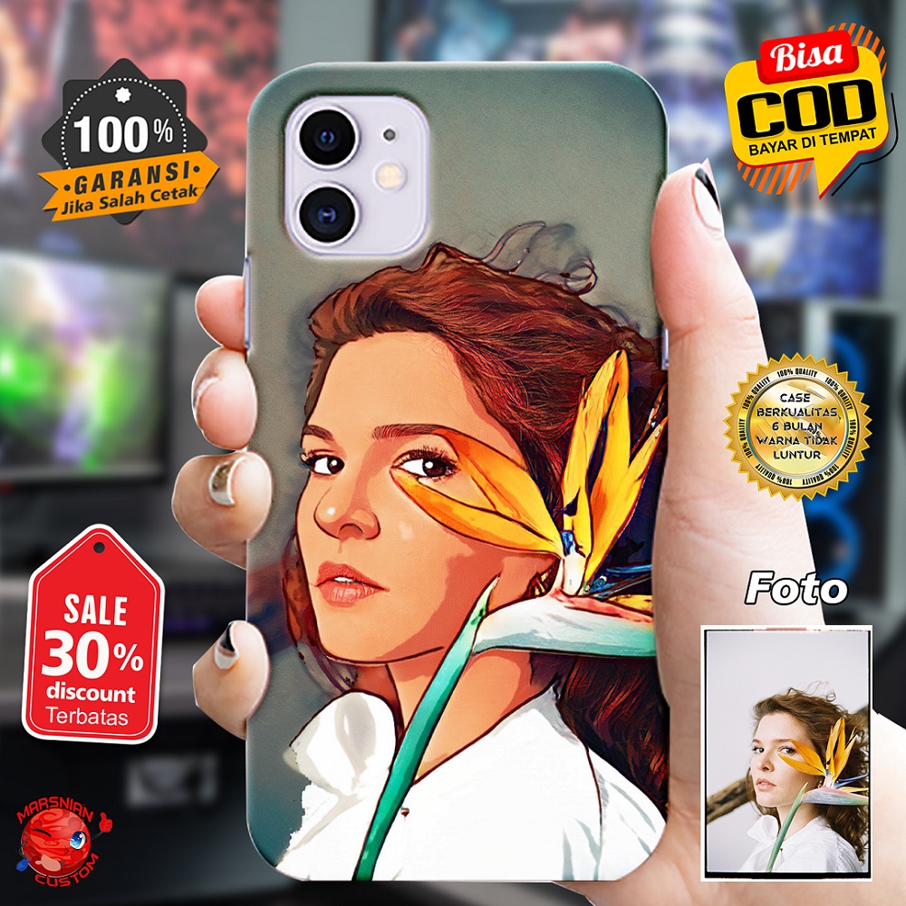 Case Custom Iphone 12 Mini Kualitas High Grade Foto Sendiri / Luxury Glass Case Iphone 12 Mini / Sof