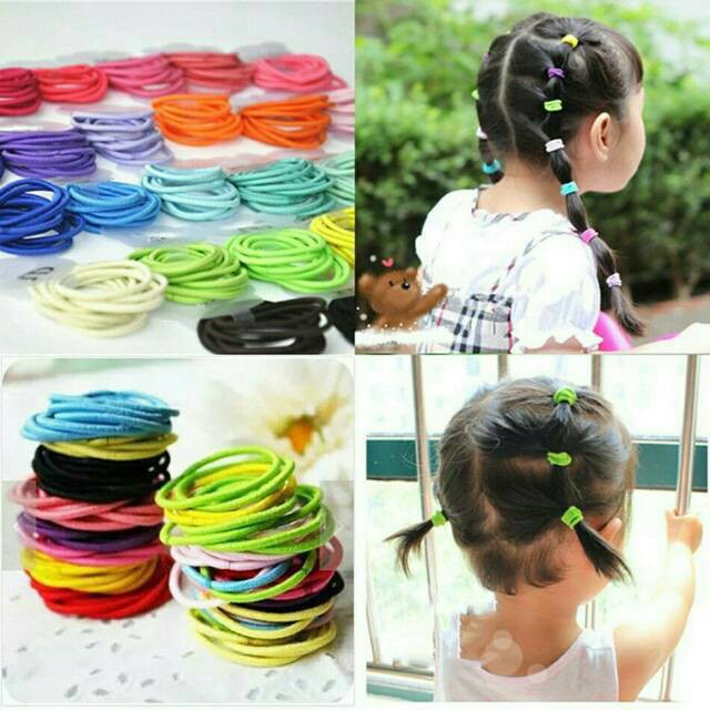 grosir  Karet rambut isi 72 PCS /tali rambut /ikat rambut model cacing