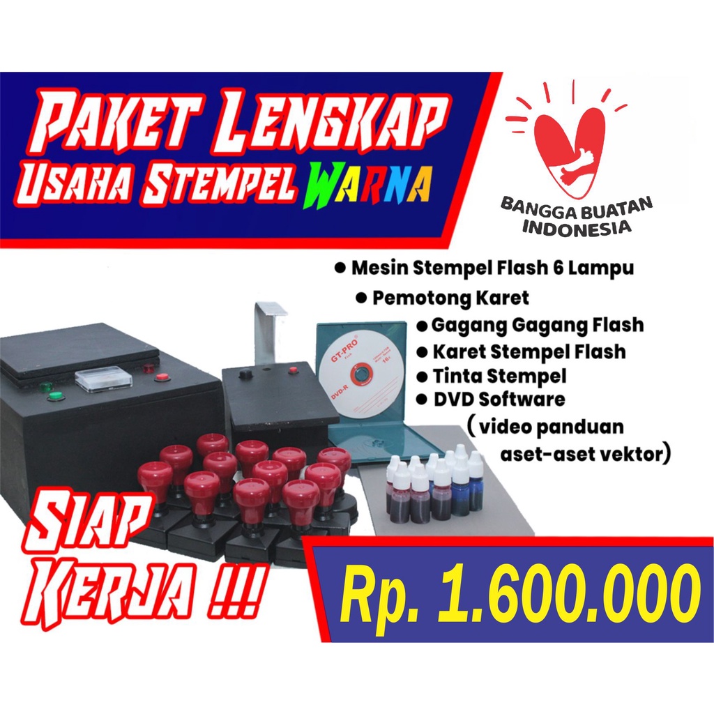 

Paket Usaha Mesin Stempel 6 Lampu