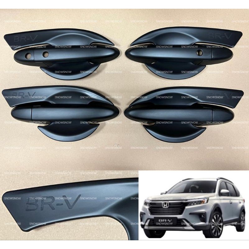 Paket Outer Handle Cover Honda Brv 2022 Up Elegant Hitam Chrome