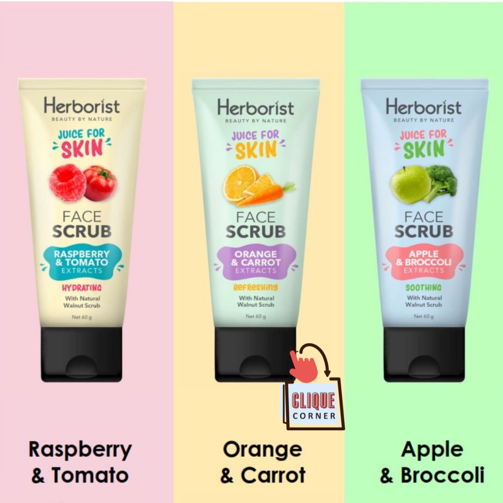 Herborist Face Scrub Wajah | Sabun Cuci Muka 60gr