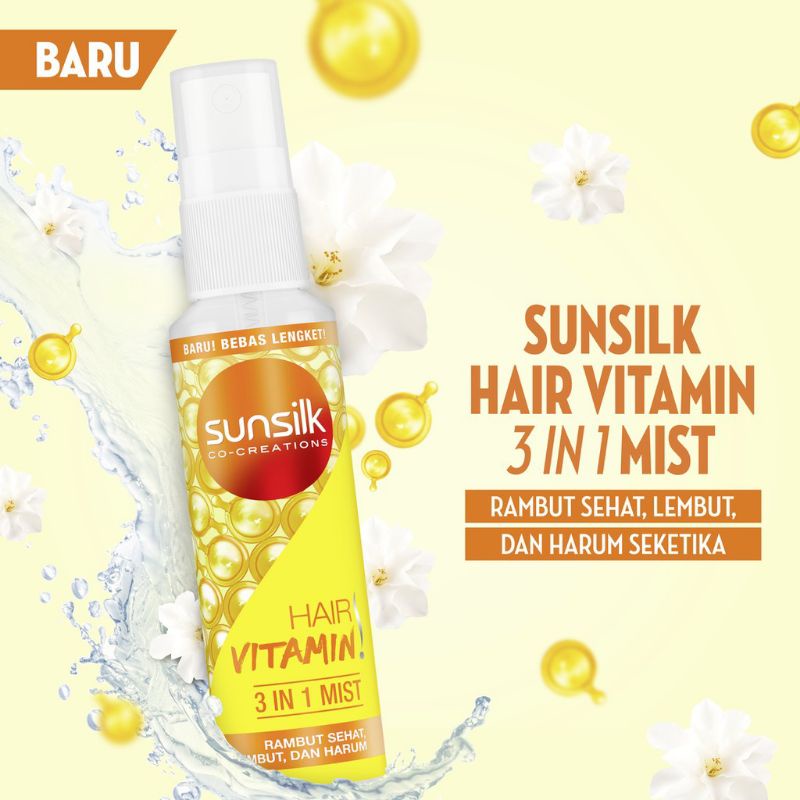 Sunsilk Hair Vitamin Mist 3 in 1 40 ml | Vitamin Rambut Anti Ribet