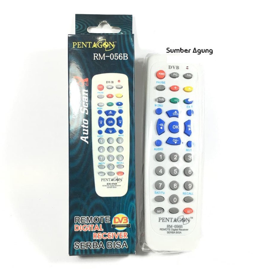 Pentagon RM056 B Remote Digital Receiver Serba Bisa Remot Auto Scan 056