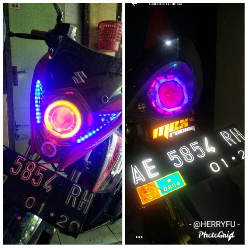 lampu PROJI HID depan Satria Fu Facelift 2013 2014 2015