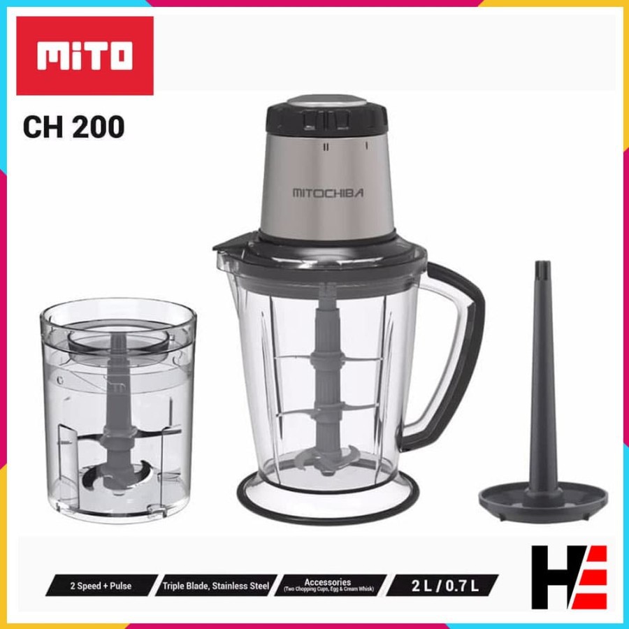 MiTO Food Chopper Blender CH-200 Mitochiba CH 200 Bumbu dan Daging