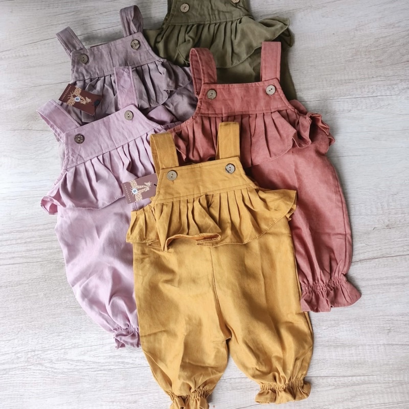 ANDREEANNA Vintage Ruffle Overall Anak 1-5thn