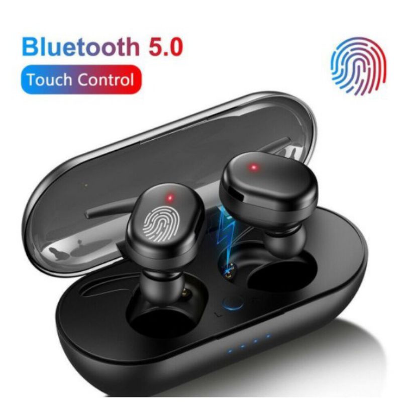 Headset Bluetooth Wireless Y30 Y50 Waterproof TWS HiFi Bass Sport Original Android Iphone Gaming Telfon Earphone Earbuds Inpod Jernih Olahraga No Delay Terbaik