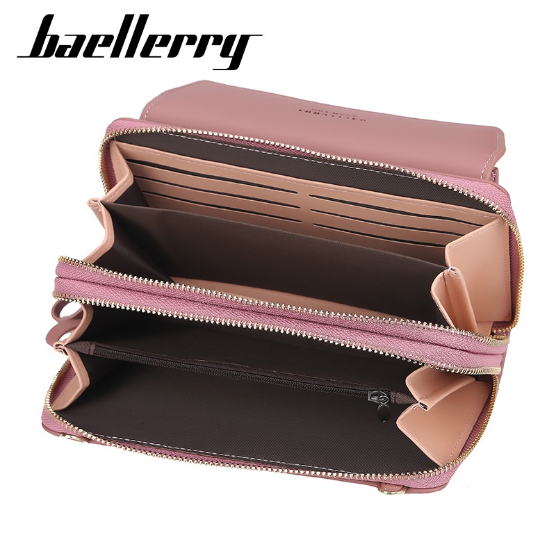 BAELLERRY N0109 Tas Selempang Wanita Dompet Wanita Tas Handphone Sling Bag PU Leather Premium WATCHKITE WKOS