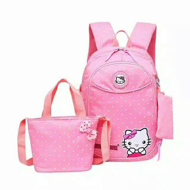 Backpack hellokity ransel anak 3in1