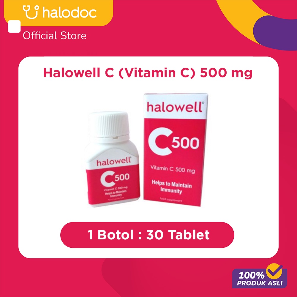 Halowell C (Vitamin C) 500 mg 30 Tablet